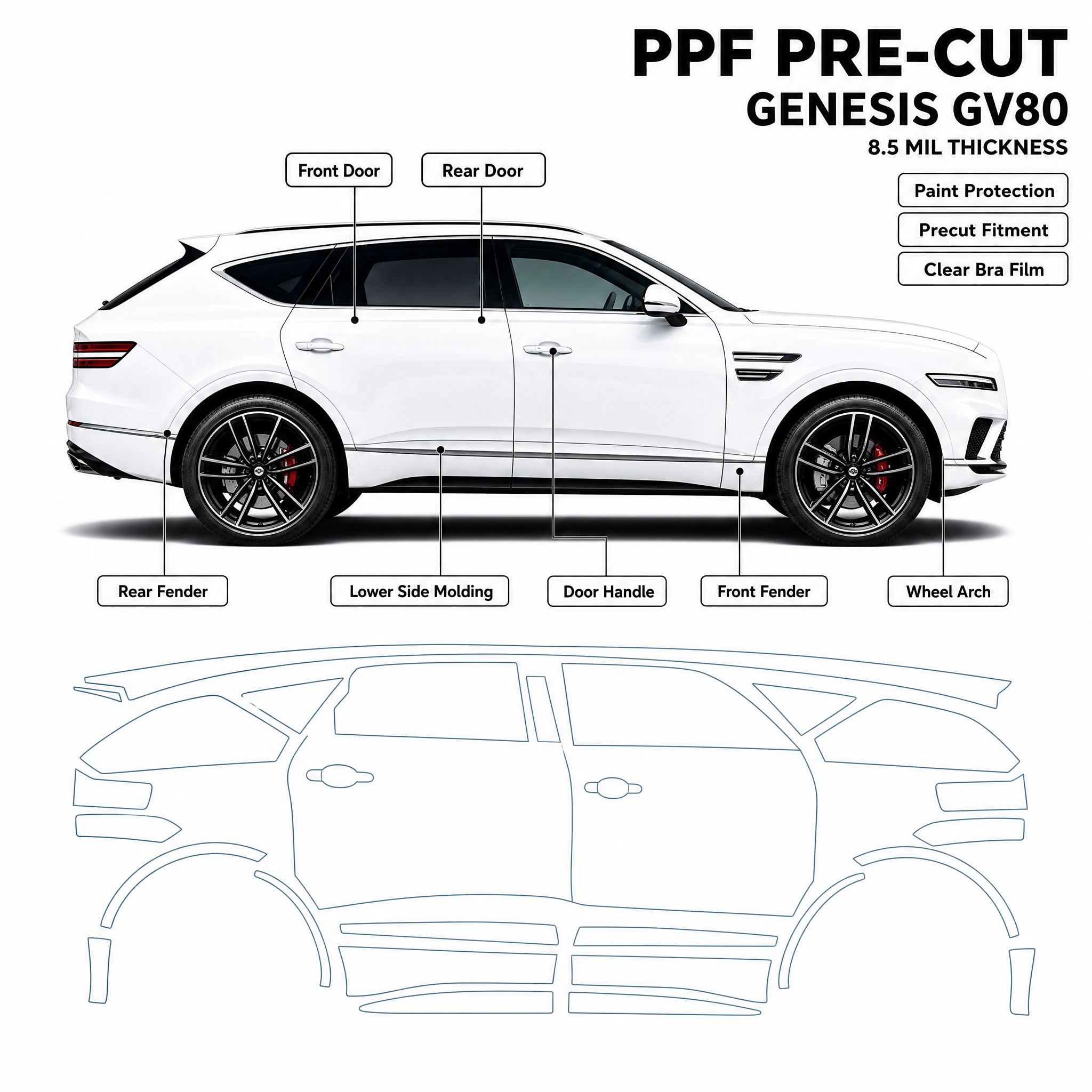 [主图-1] Pre-cut PPF for Genesis… - 图片创意预览