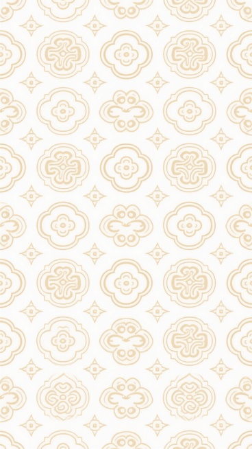 中式传统风格无缝底纹图案，米黄色线条勾勒，白色背景，整体呈现典雅庄重的氛围，采用回纹、祥云等经典中式纹样元素，以几何对称方式排列组合，形成规律且富有节奏感的重复图案，线条纤细流畅，图案密度适中，保持传统中式纹样的韵味与美感。预览效果