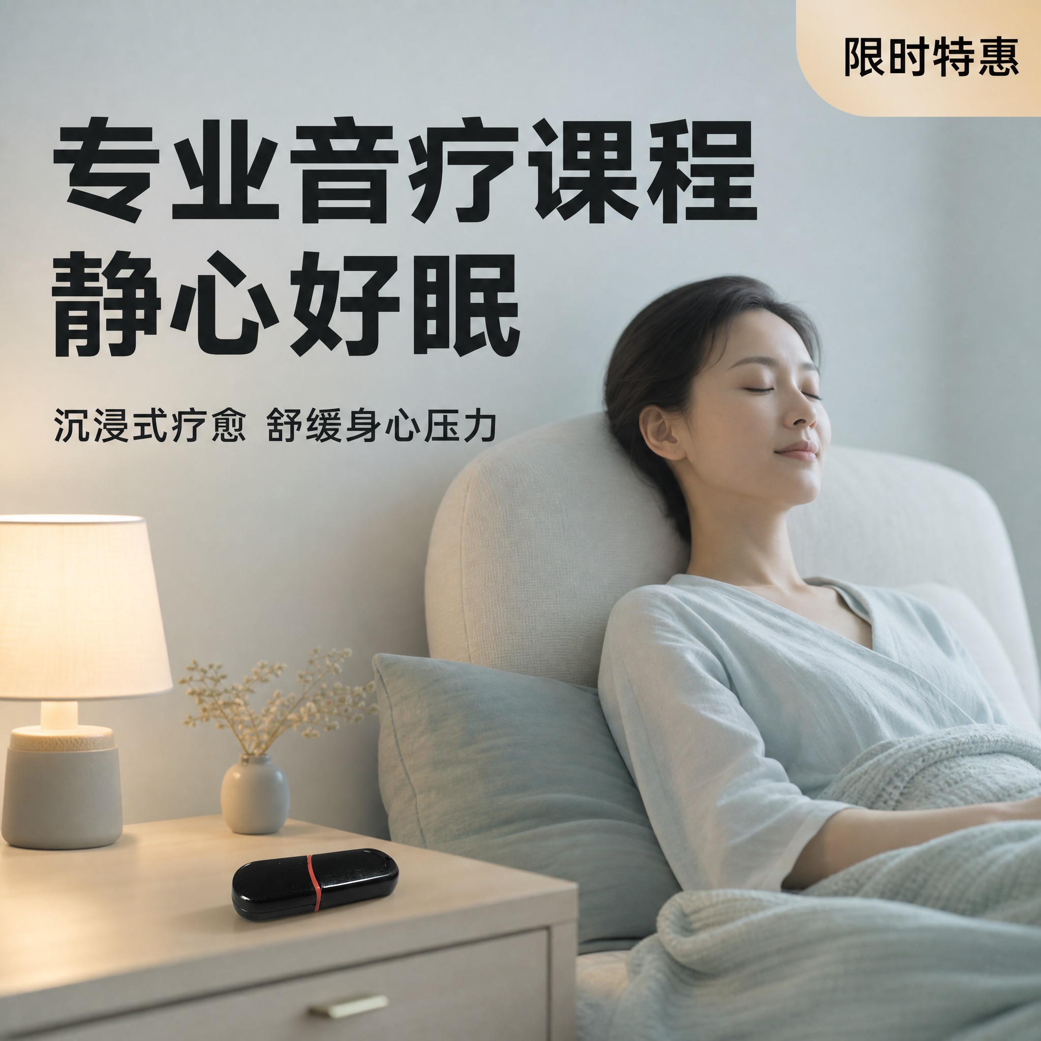 淘宝电商主图，正方形1440×1440，平面海报，极简留白，柔… - 图片创意预览