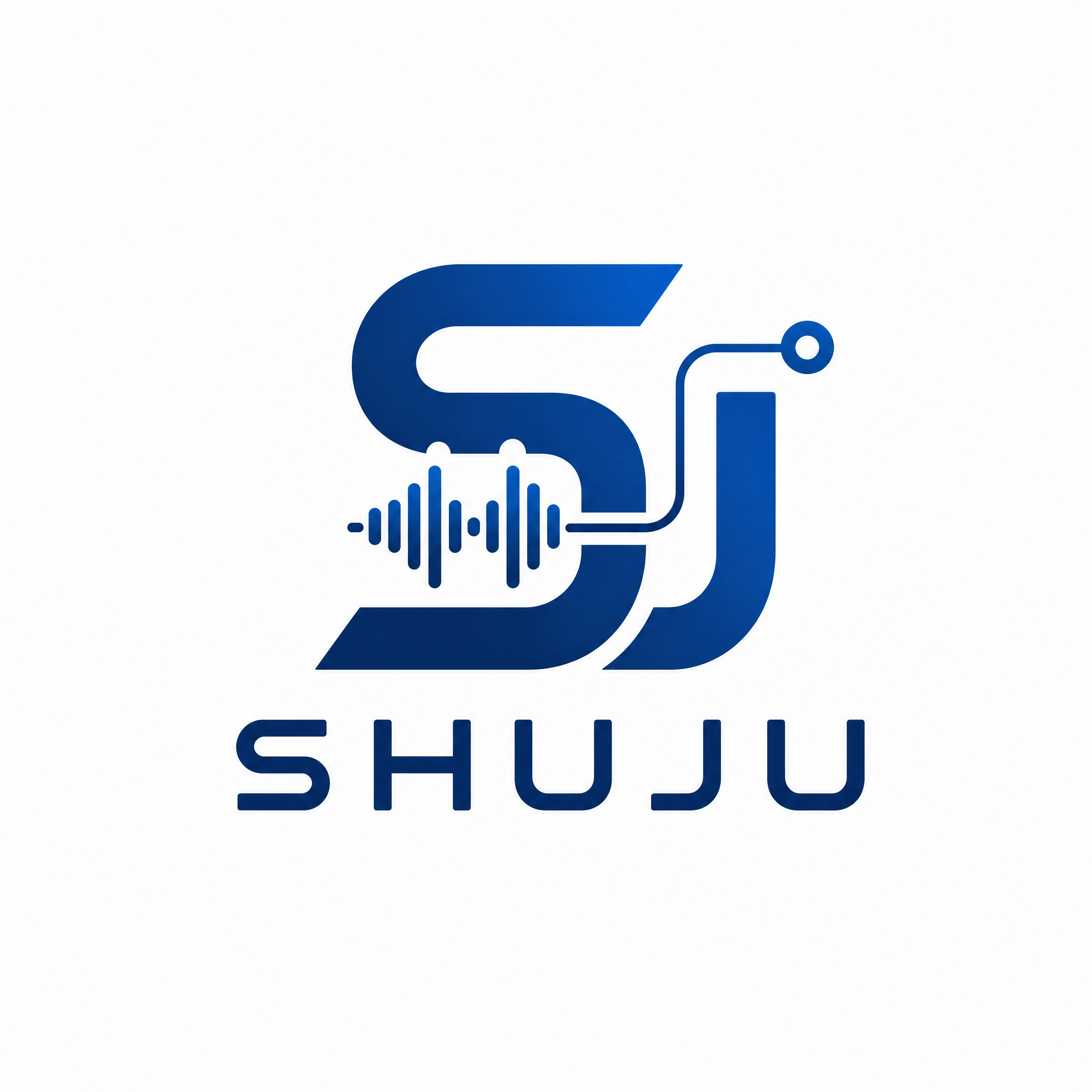 参考图中左上角第一款LOGO（字母组合标，S和J融合+数据波形… - 图片创意预览