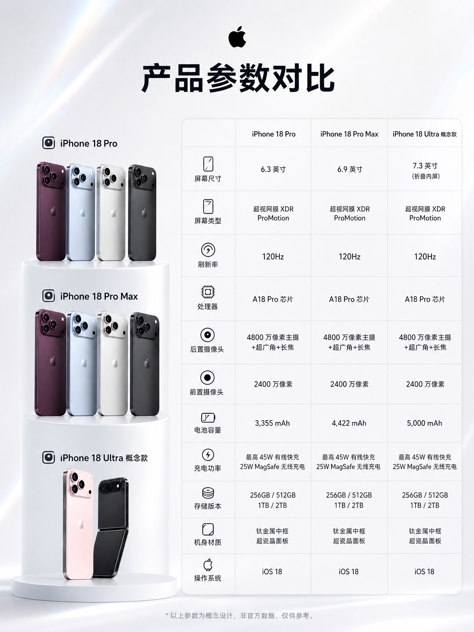 3:4竖版商业数码海报，纯净瓷白色背景，微弱冰白镭射细碎光晕，… - 图片创意预览