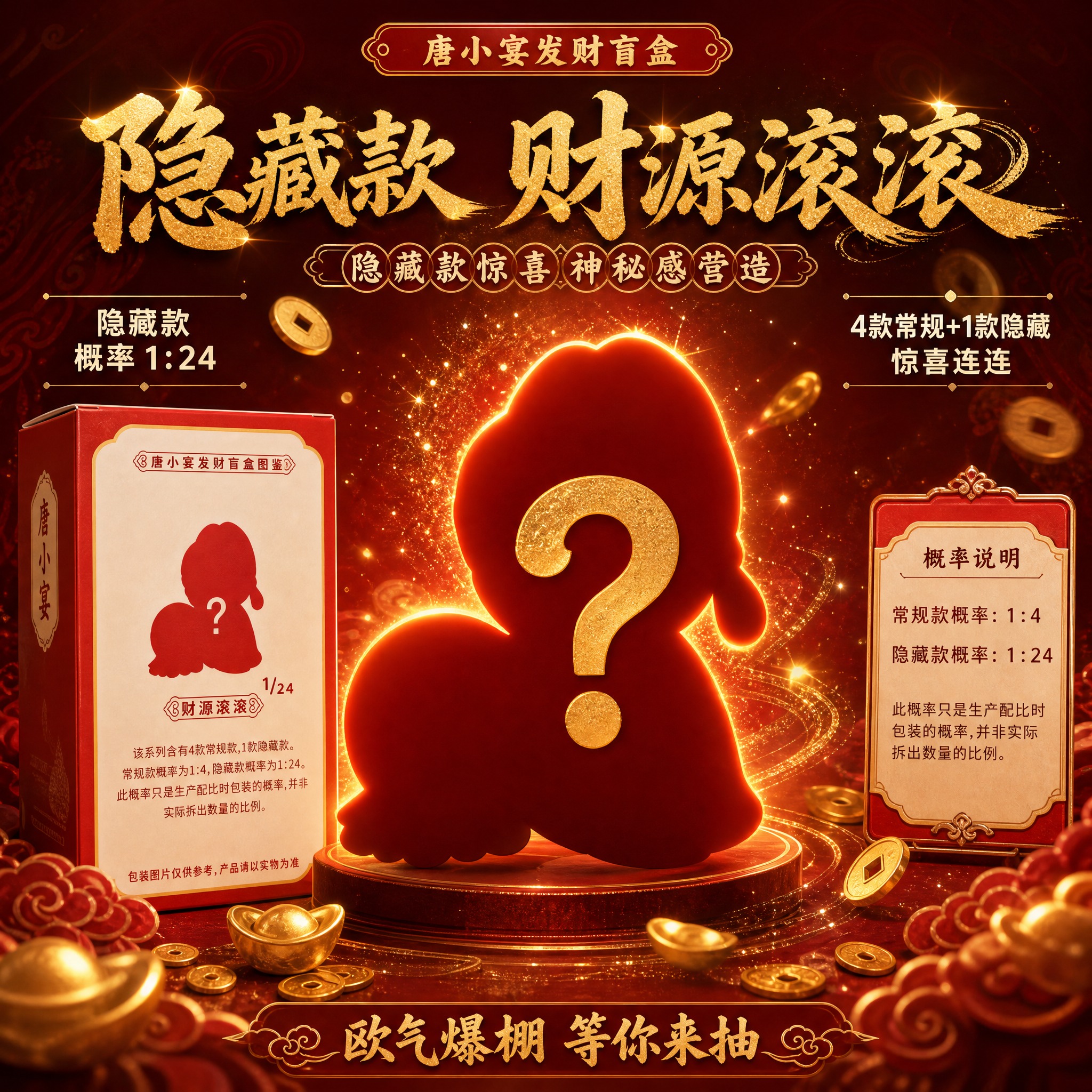 [主图-3] 唐小主 唐小宴发财盲盒 隐藏款惊喜 神秘感营造。… - 图片创意预览