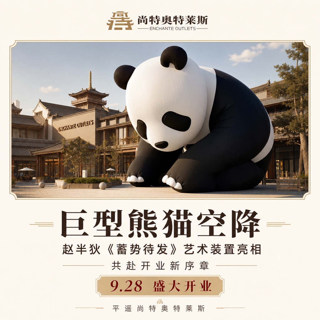 [商品] 使用【图6】巨型充气熊猫装置图作为核心视觉；保留熊猫… - 图片创意预览