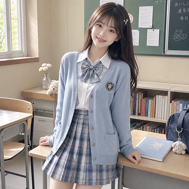 JK制服，日系学院风穿搭，清新甜美的校园风格