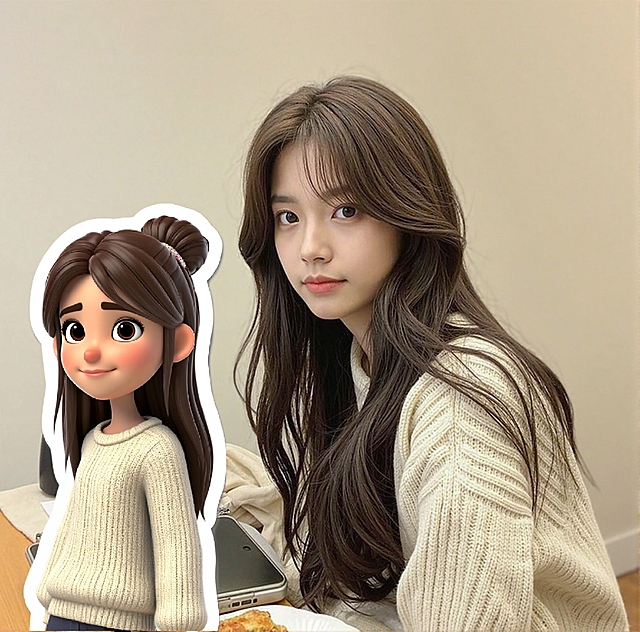 Q版3D风格贴纸头像