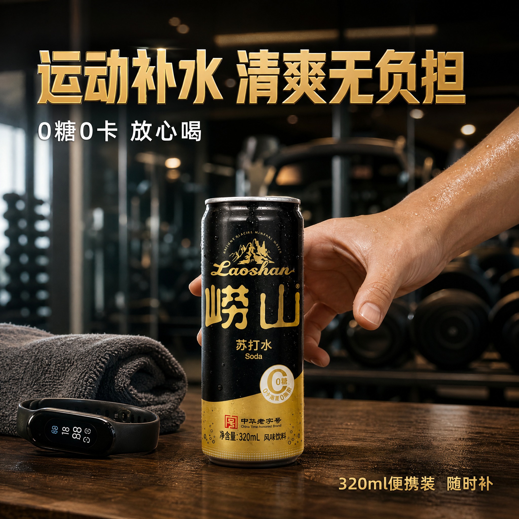 [主图-4] 生活场景 运动健身补水场景 代入感体验图 [统一… - 图片创意预览