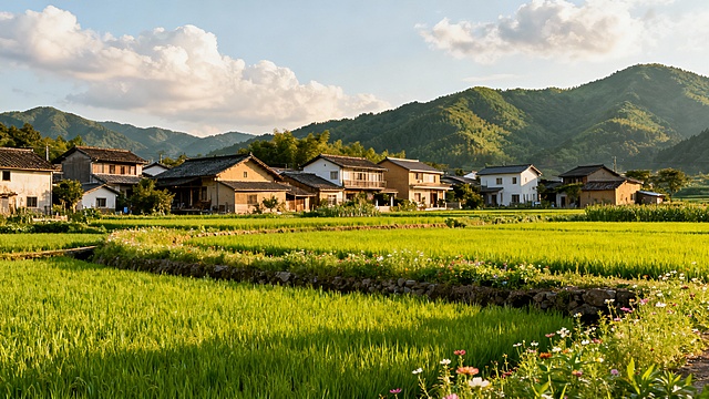 农家田园背景图