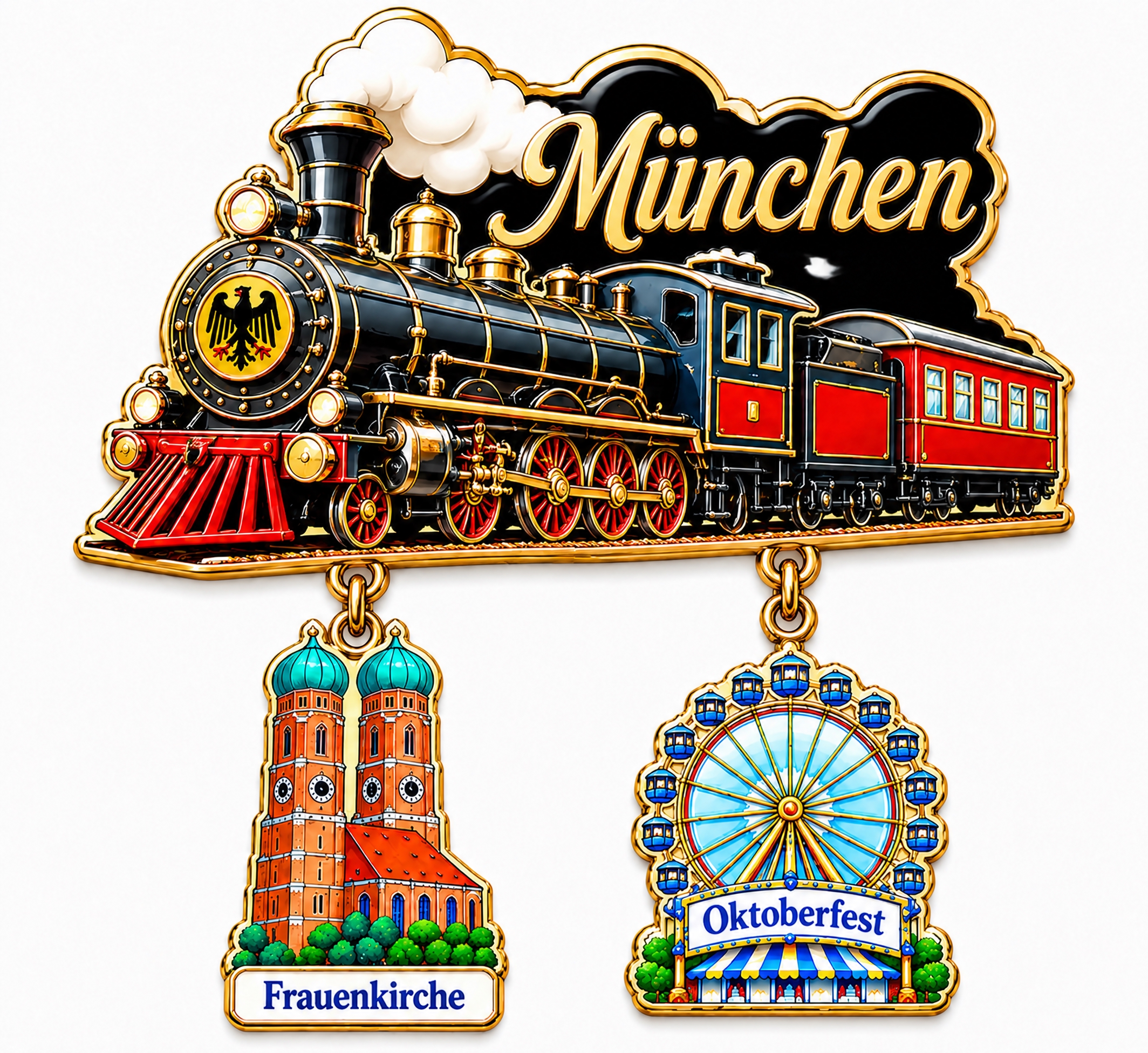 将图中上方的文字"Munich"替换为"München"，保持… - 图片创意预览