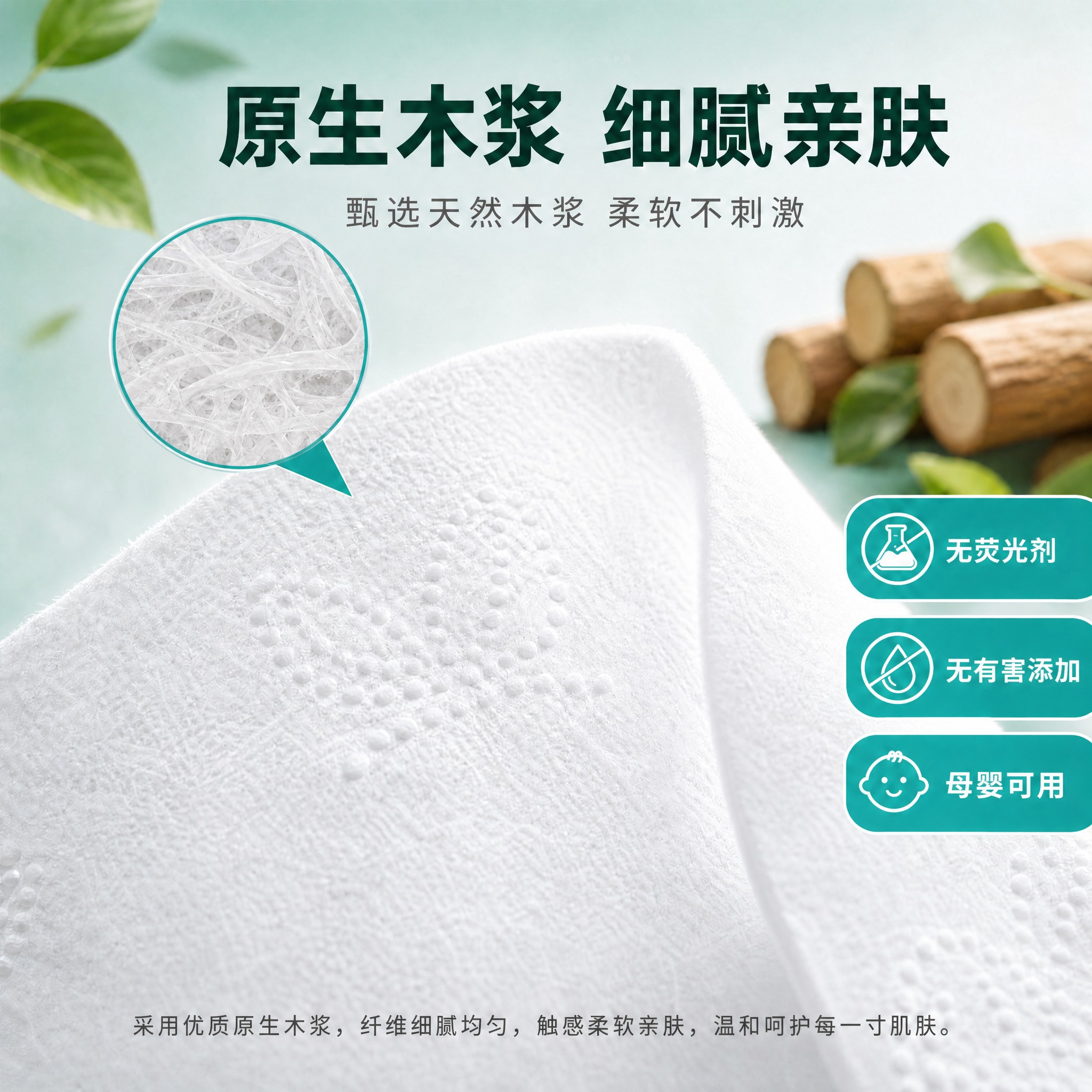 将图中的纸巾颜色调整为纯净的亮白色，去除任何偏黄、米白或暖黄色… - 图片创意预览