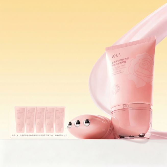 将背景色调修改为黄白渐变，保留产品和整体构图不变，其他内容保持当前效果预览效果