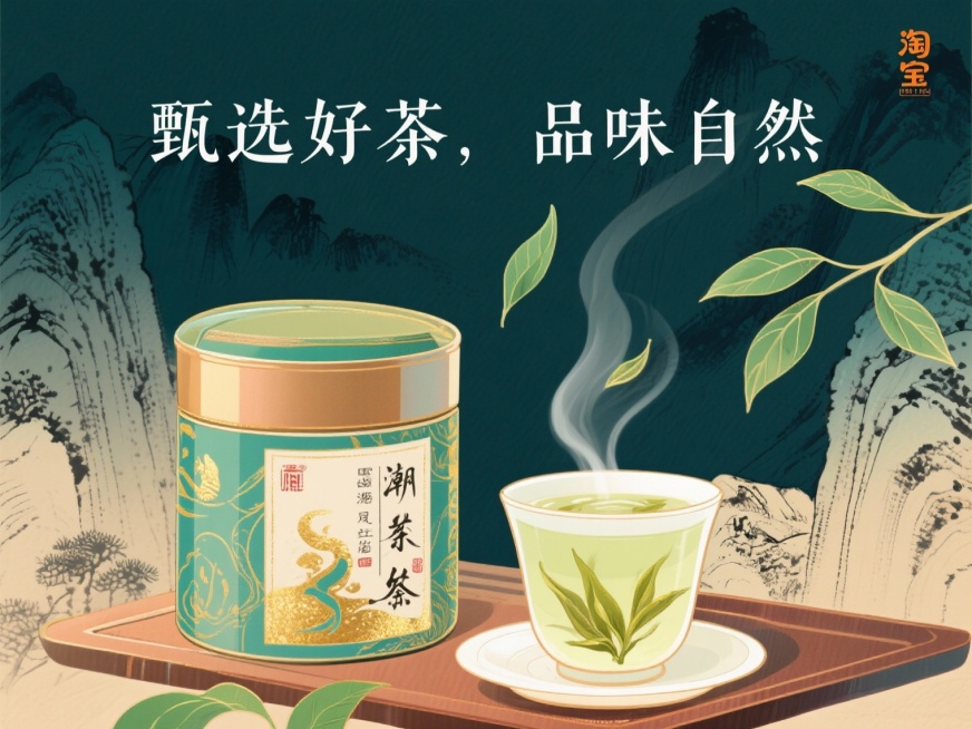 生成一张淘宝茶叶的广告图预览效果