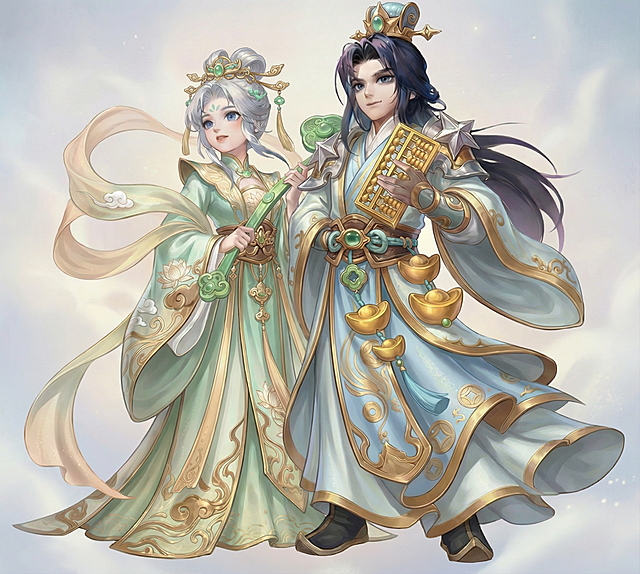 服装的样式和配饰也可以做一些替换