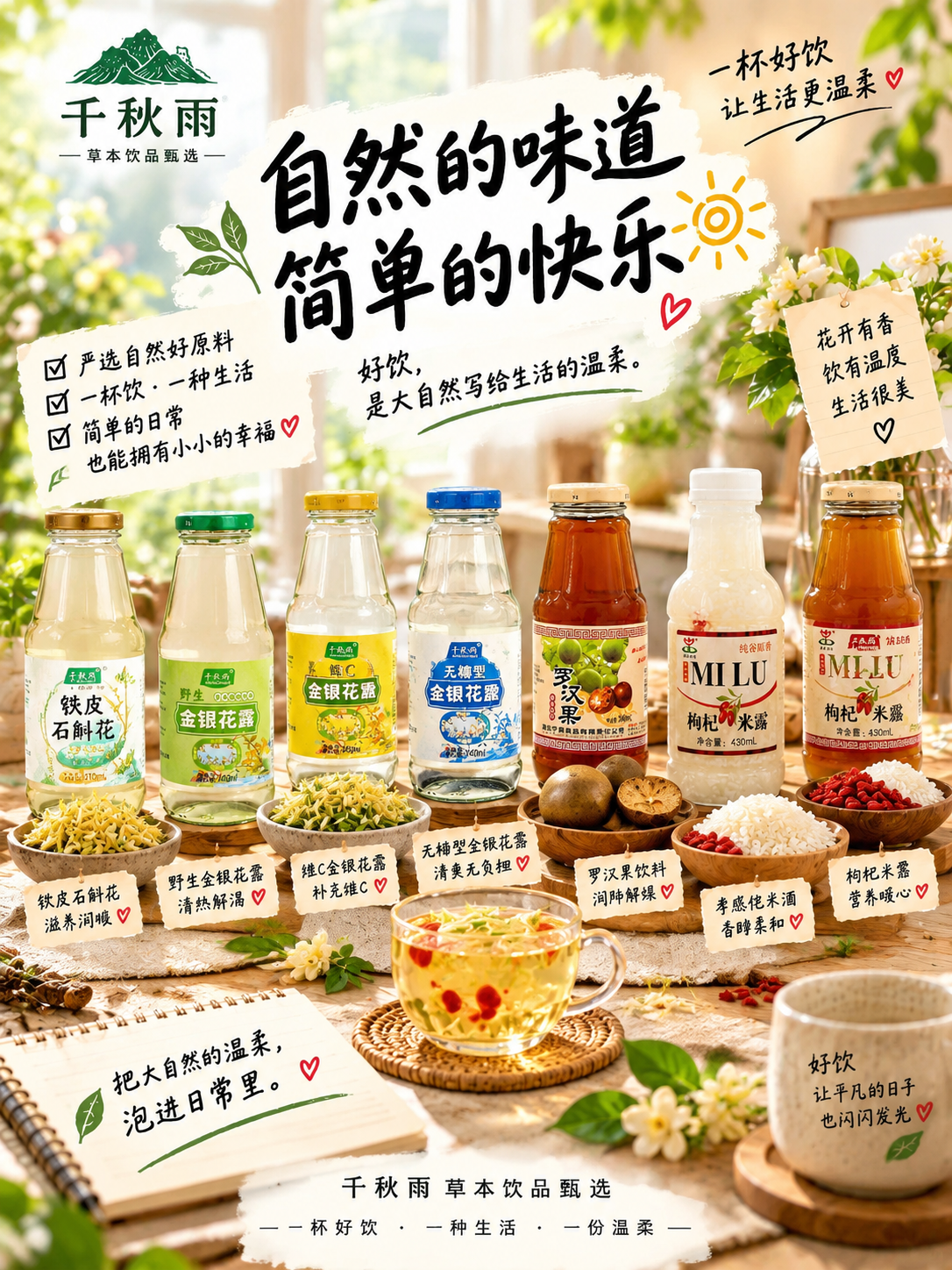 小红书大字封面，配图大字，ins清新治愈风，版式精美，小红书笔… - 图片创意预览