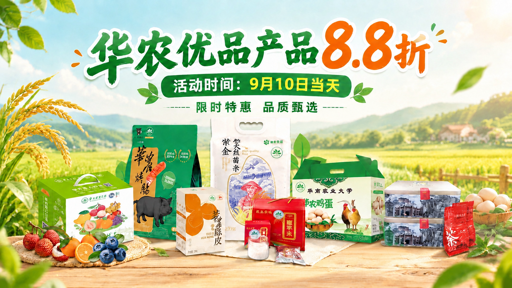 修改这张横版海报：删除画面右下角的绿色杯装酸奶（印有"原味酸牛… - 图片创意预览