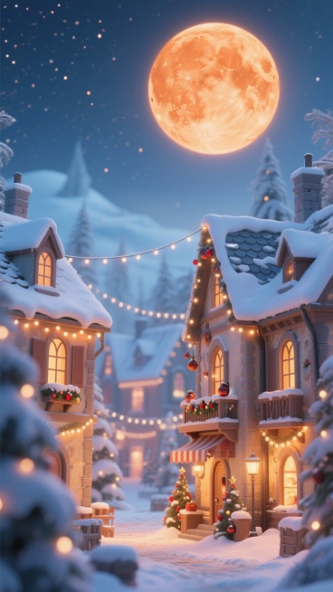 帮我生成50张明月的壁纸背景图，有节日的温馨氛围感，但不要太杂乱，画面干净。注意：每一张都是单独完整的图片，不要多张图拼接；每一张图中只能有一个月亮，不能有多个月亮同时存在。场景多样，色彩丰富，视觉效预览效果