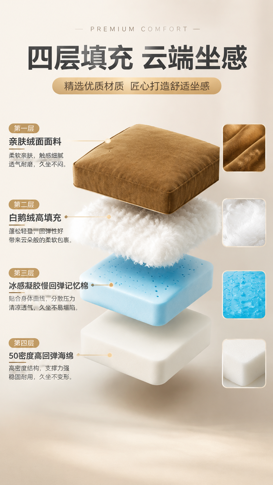 [商品] 使用【图1】焦糖棕模块组合沙发的座垫部分；保留焦糖棕… - 图片创意预览