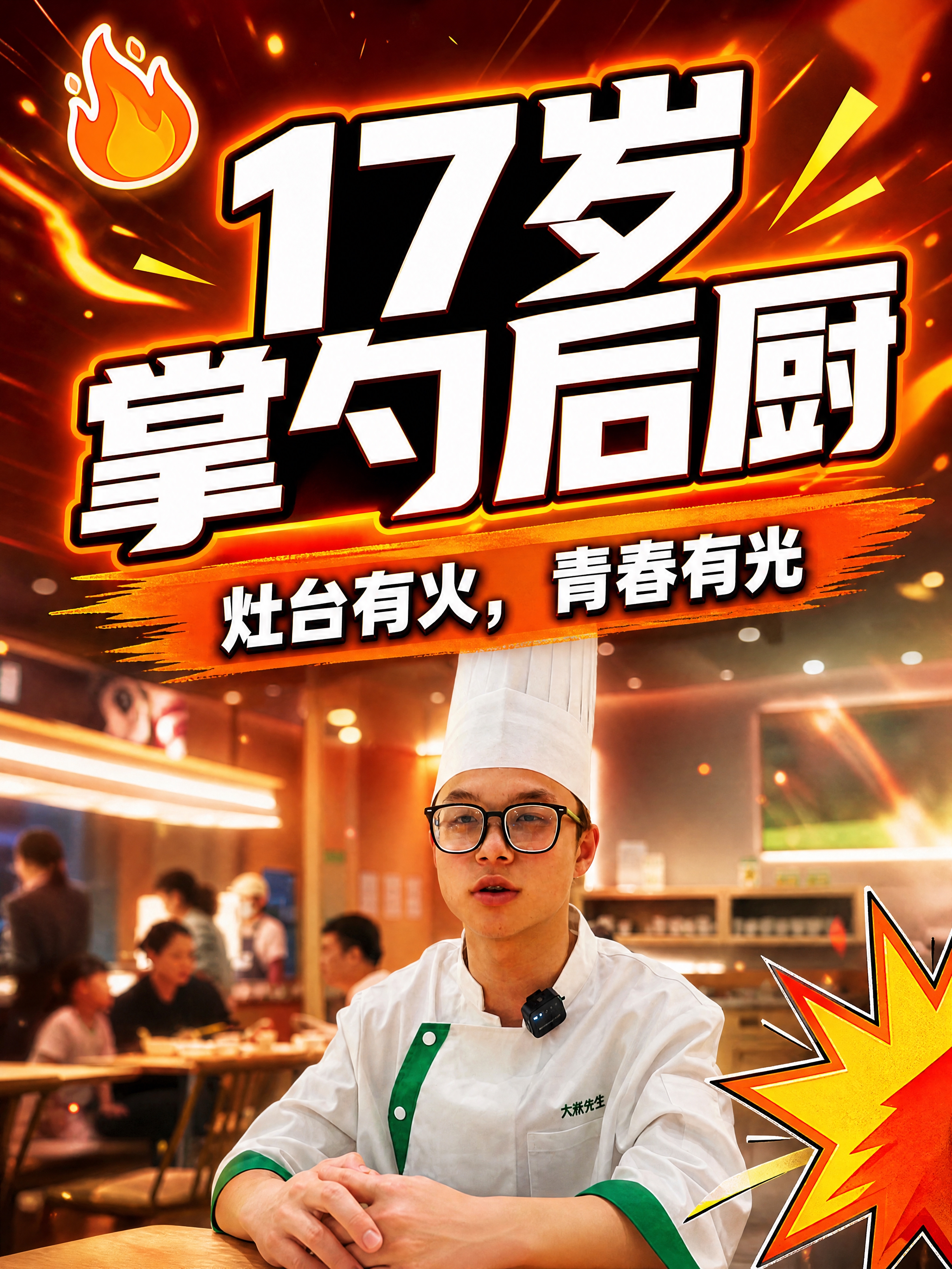抖音综艺感大字封面，配图大字，高饱和撞色综艺风，版式精美，抖音… - 图片创意预览