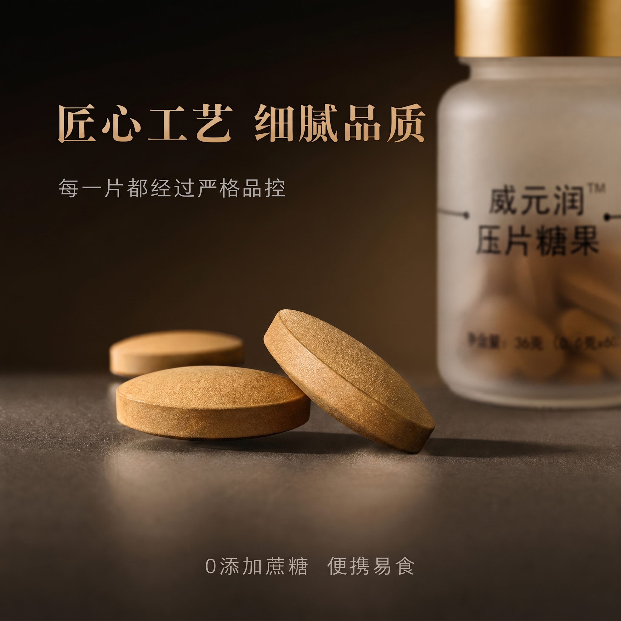 药片的颜色是棕黄色的 - 图片创意预览
