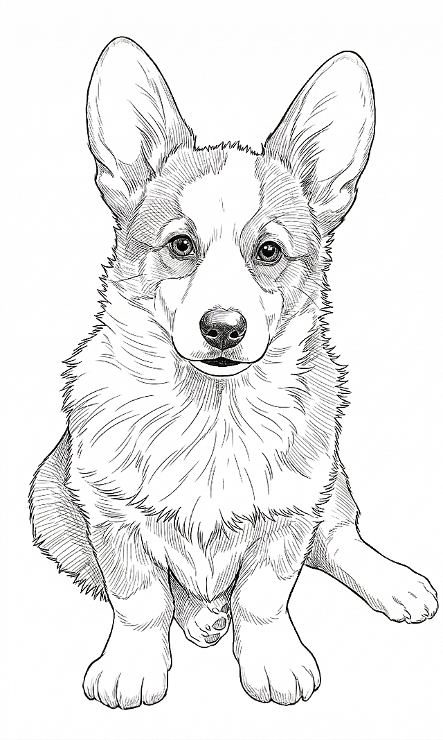 只保留狗狗，背景线条消除