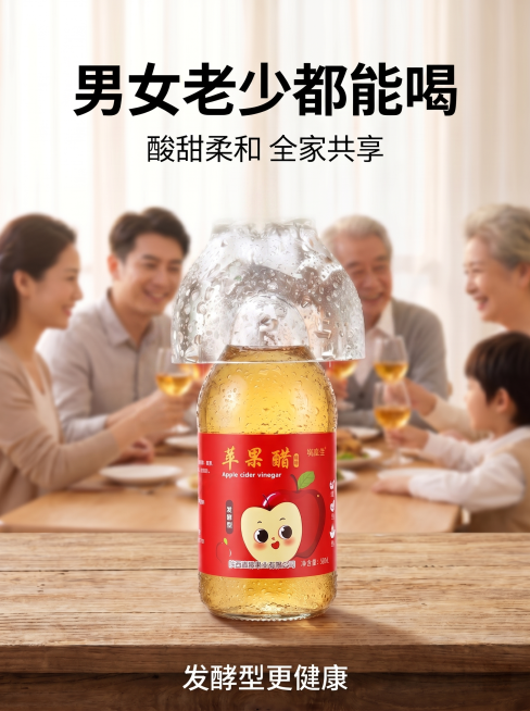 前面的苹果醋与上面图保持一致预览效果