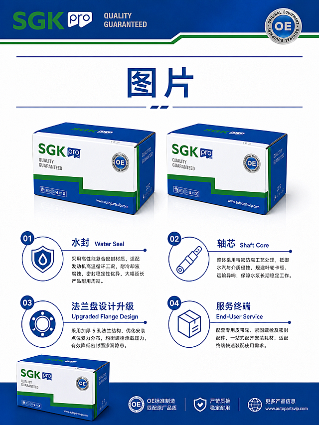 保留第一张图的顶部蓝色页眉和底部蓝色页脚不变，去除中间部分内容。将第二张图中间两个产品包装盒以及文字介绍部分，替换混合到第一张图去除中间内容的位置，不要包含第二张图的页眉页脚，保留原布局和所有文字内容，只生成一张完整的图，保持原尺寸和风格不变。