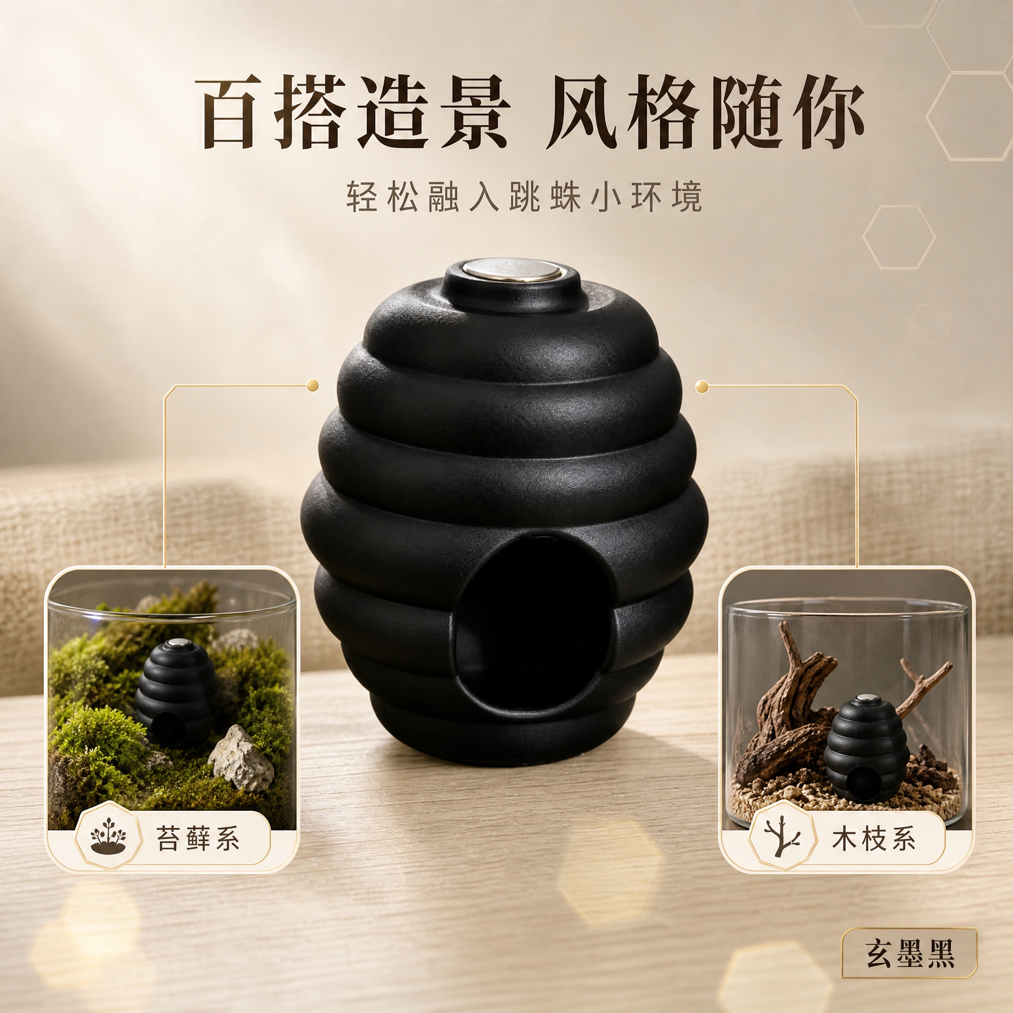 [主图-6] 淘宝主图：主打“百搭造景，轻松打造不同风格”，展… - 图片创意预览