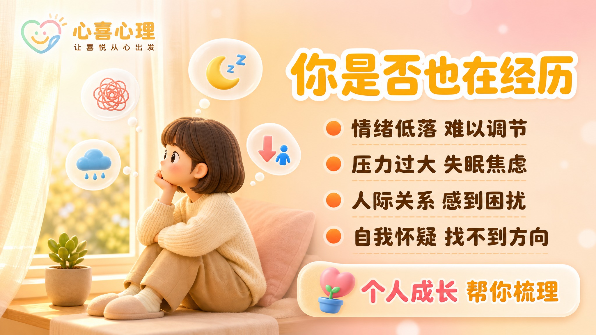 [主图-2] 美团个人成长心理咨询团购图，痛点与目标场景，激发… - 图片创意预览