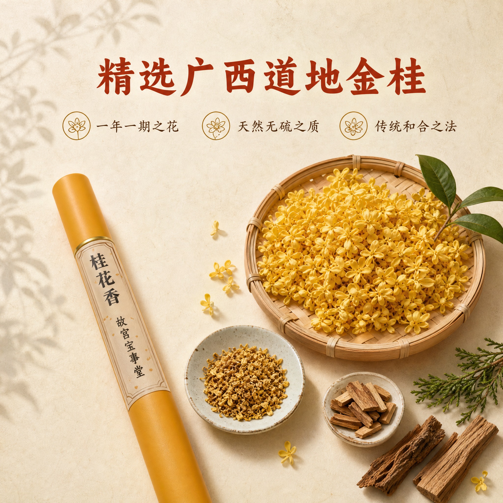 [主图-2] 原料产地与天然品质卖点图 广西金桂道地药材展示… - 图片创意预览