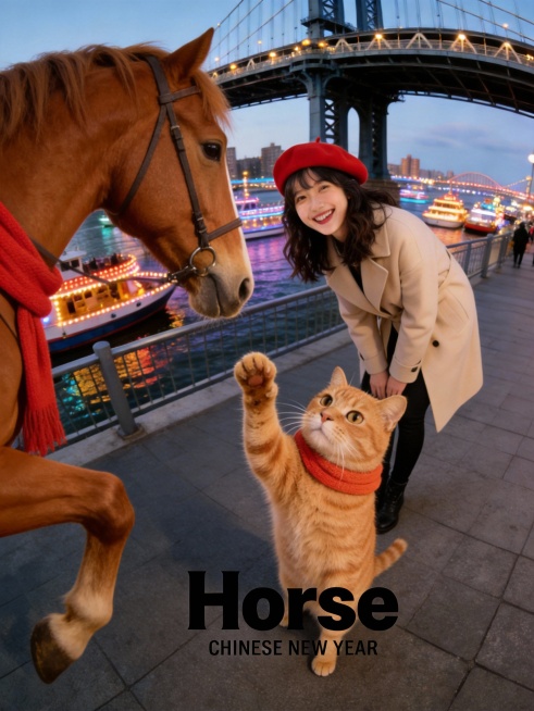 猫变成马预览效果