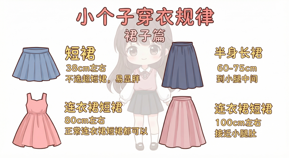 将背景中的半透明动漫小女孩替换为另一个不同的可爱动漫小女孩，保持位置和半透明效果不变；将所有文字字体修改为更圆润可爱的风格，保留所有裙子元素和文字内容、排版、颜色不变，整体风格保持不变预览效果