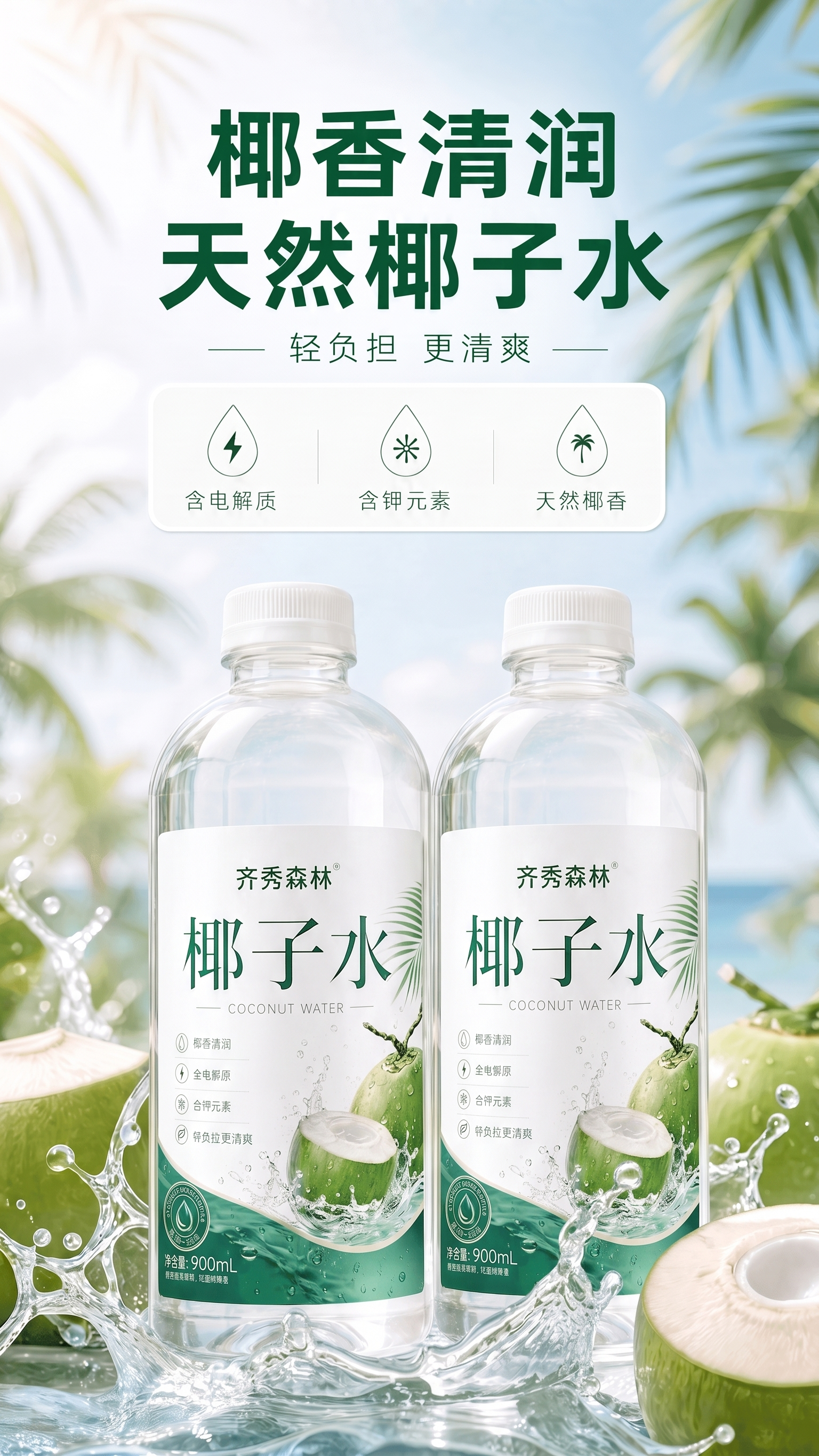 两个瓶子居中，把瓶子显示出来完 - 图片创意预览