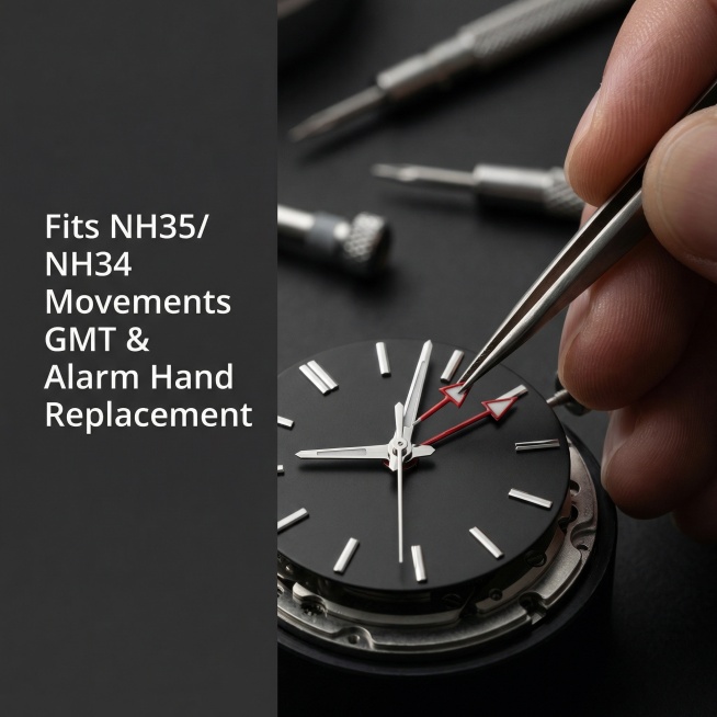 [Main Image 2] Product core卖点展示图, watch hands modification scene. Show the product installed on a me预览效果