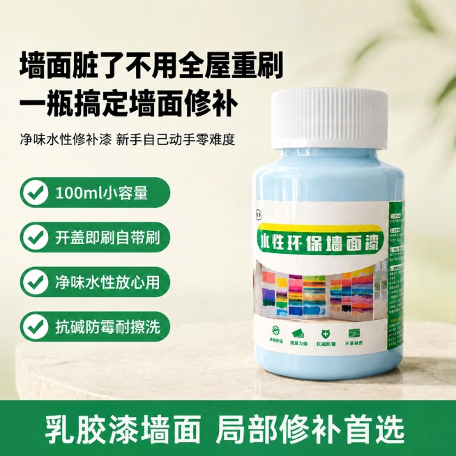 「图片1」「图片1」主图里漆的颜色 改成我提供的这个浅蓝色，其他不变预览效果
