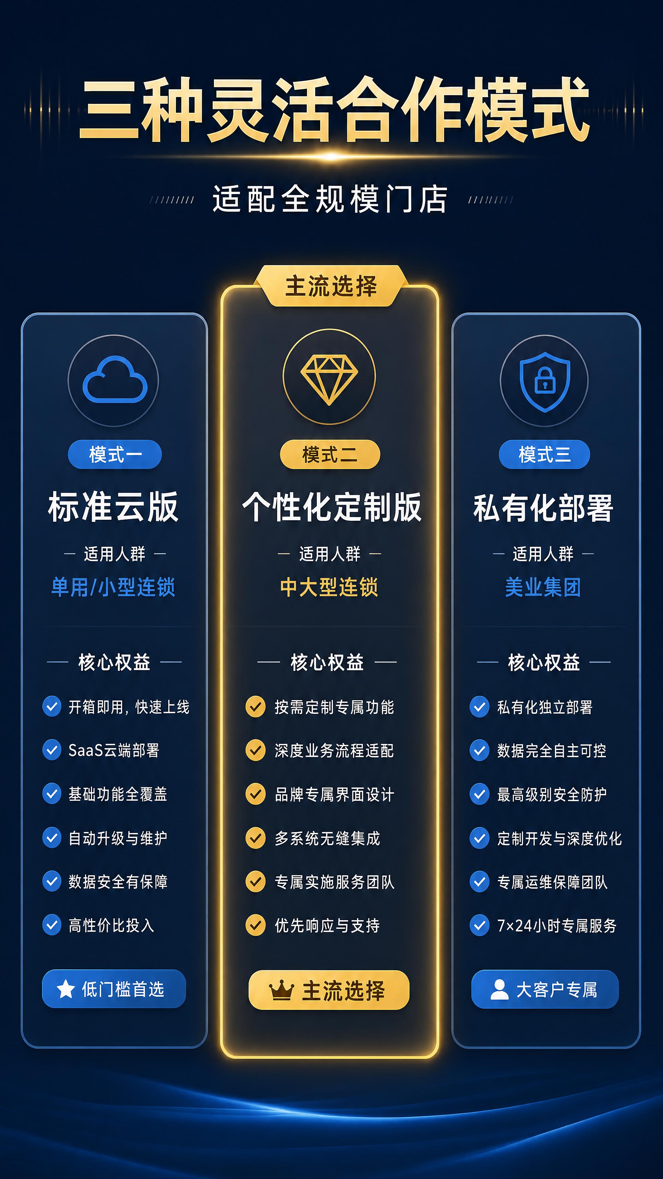 第10张 合作模式页-三种灵活合作模式。 [氛围/风格] 套餐… - 图片创意预览