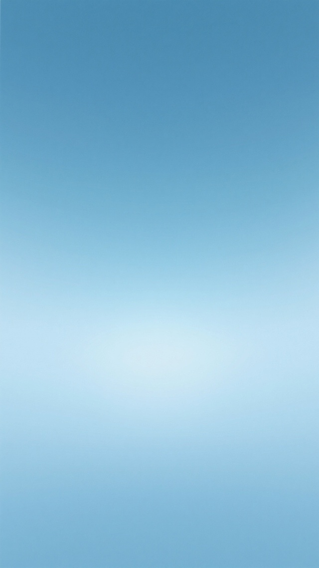 一张纯净的渐变背景图，以柔和的浅蓝色为基调，从中心向四周呈现出由浅至深、再到浅的自然过渡效果，色彩层次细腻，带有轻微的朦胧感和光晕效果，整体风格简约、清新、现代，给人一种宁静、舒适、通透的视觉感受。