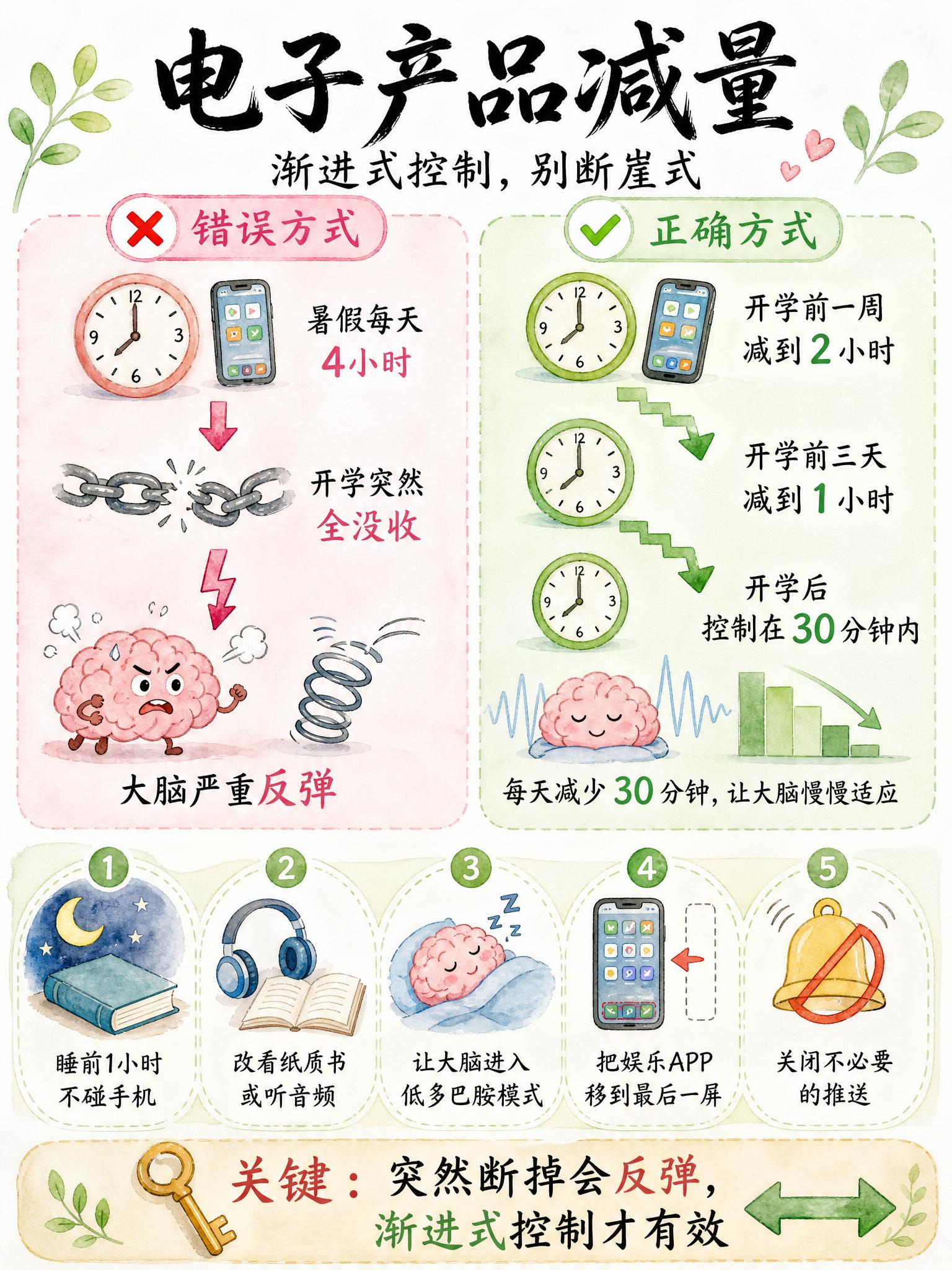 治愈系手绘水彩风海报，白灰色干净背景，黑色毛笔手写感大标题，粉… - 图片创意预览