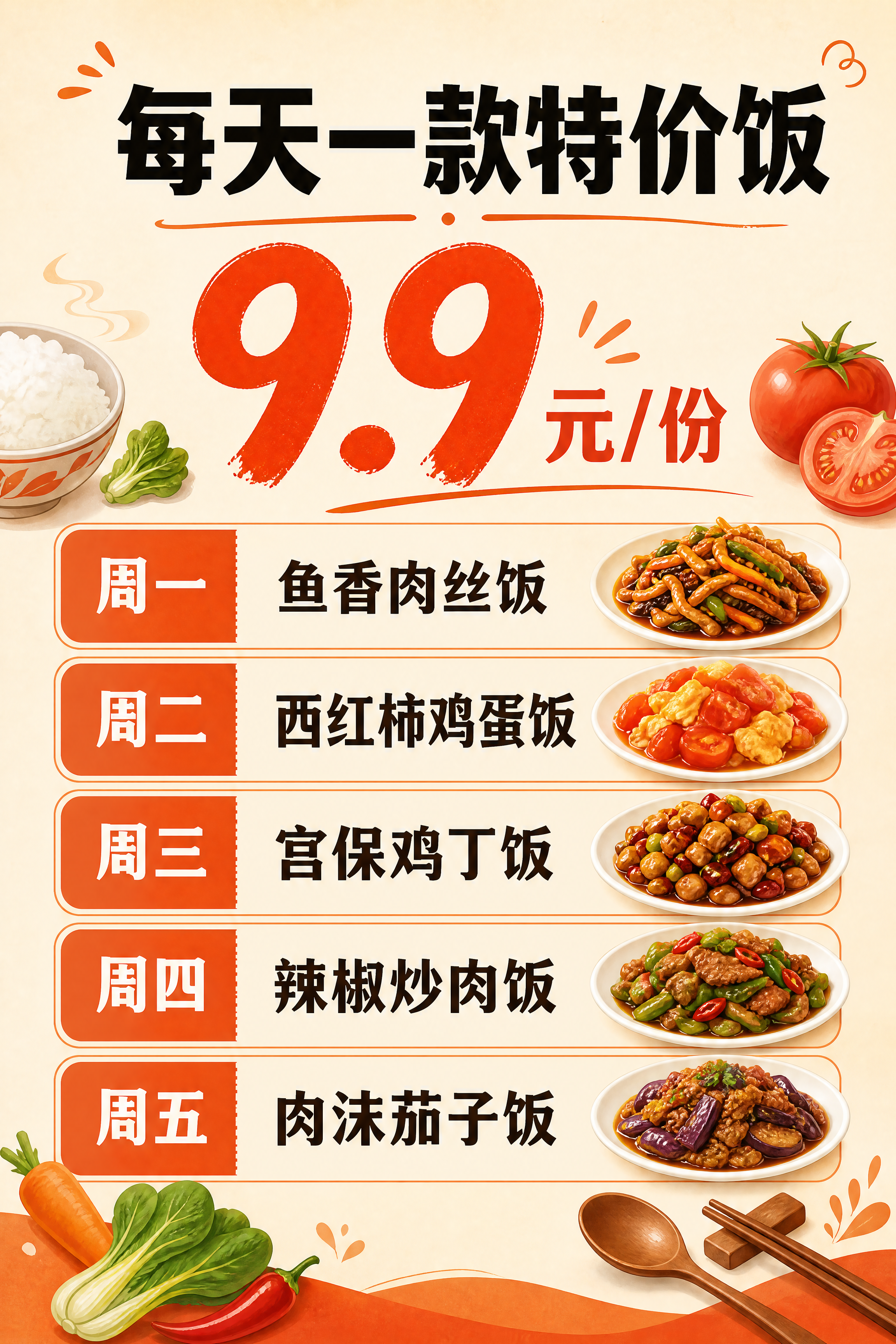 一张竖版餐饮促销海报，60x90cm展板比例2:3，艺术设计风… - 图片创意预览