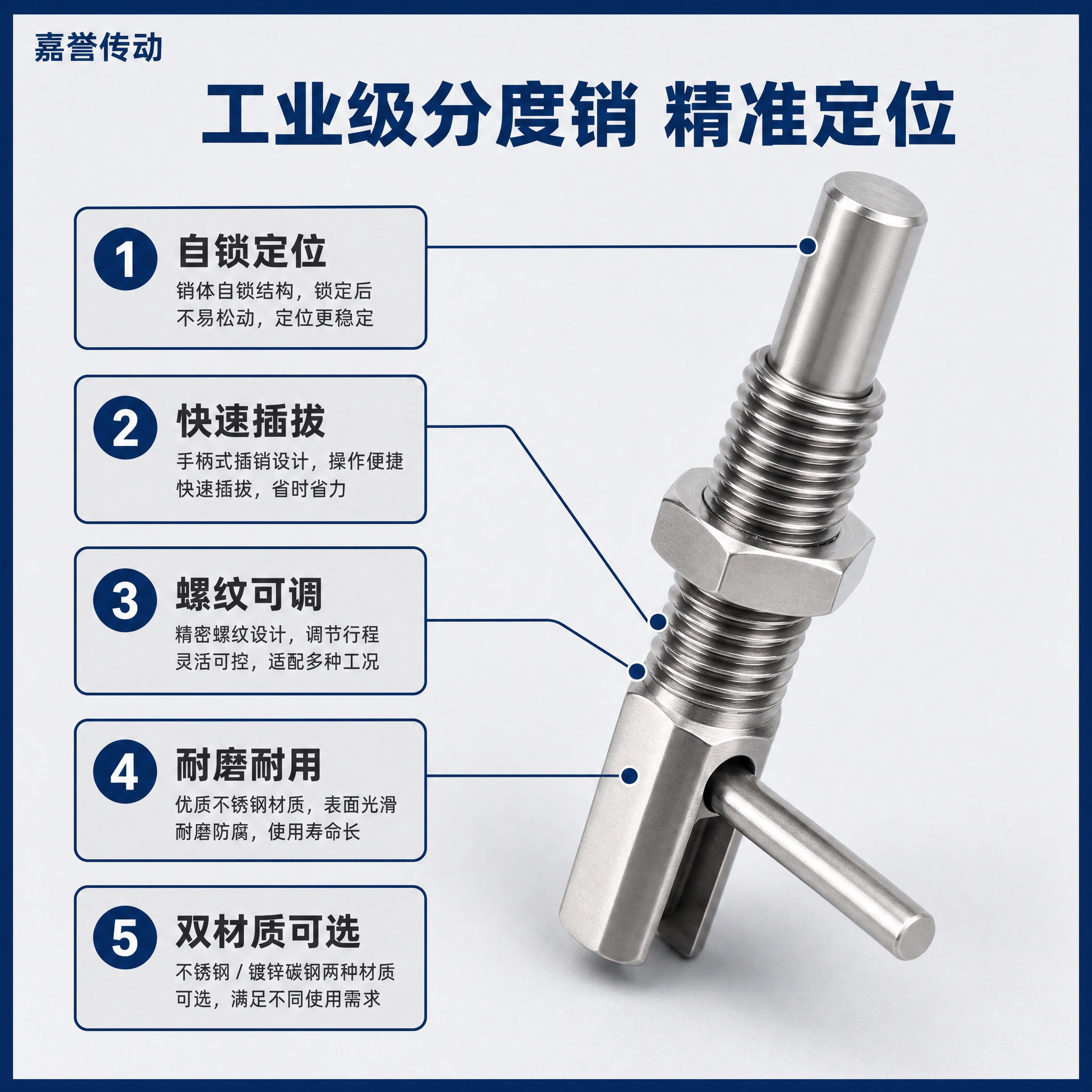 [主图-2] 产品亮点卖点图，展示分度销核心结构与功能卖点，用… - 图片创意预览