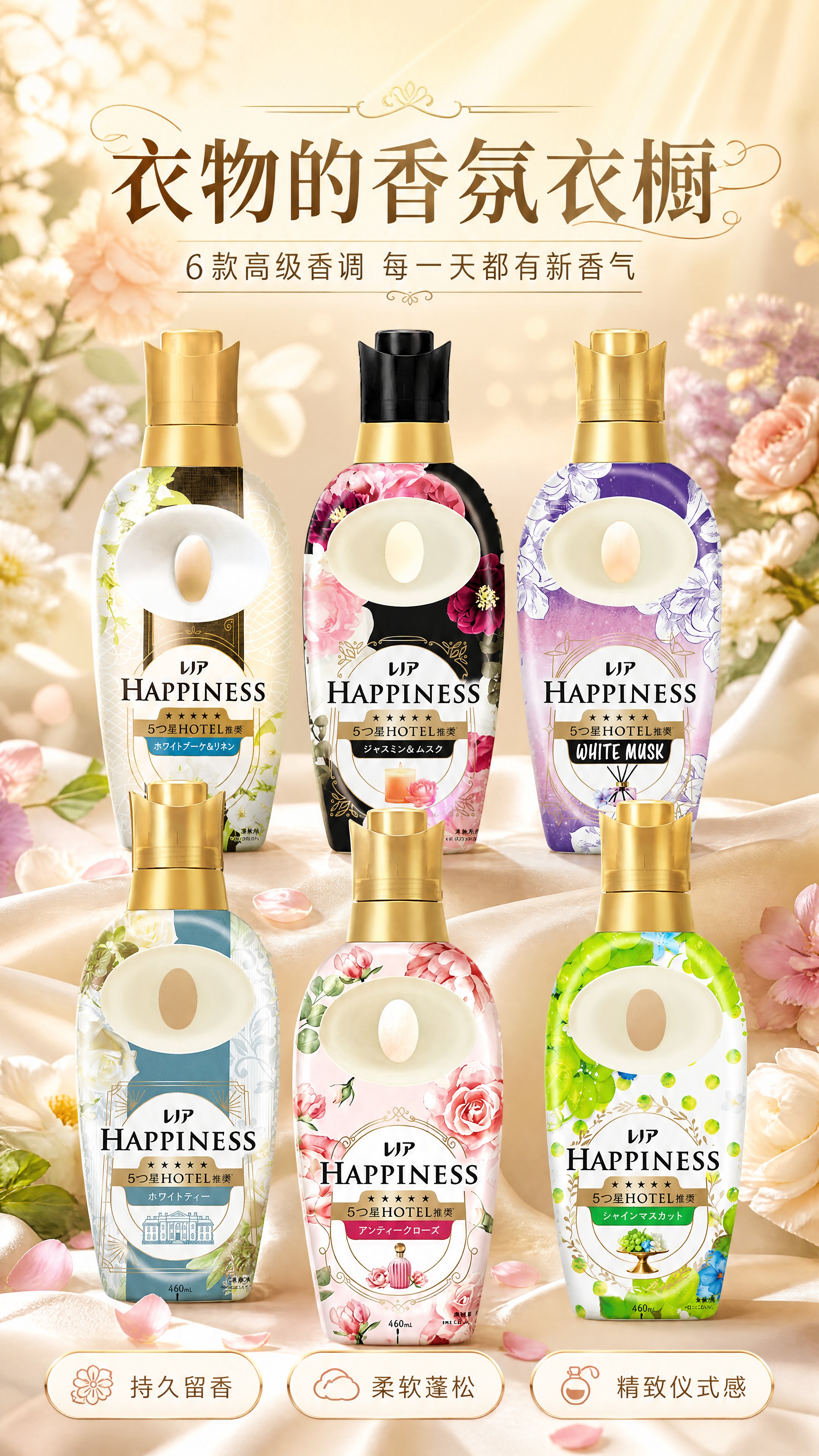[商品] 使用【图1】全部6款宝洁衣物柔顺剂（レノア HAPP… - 图片创意预览