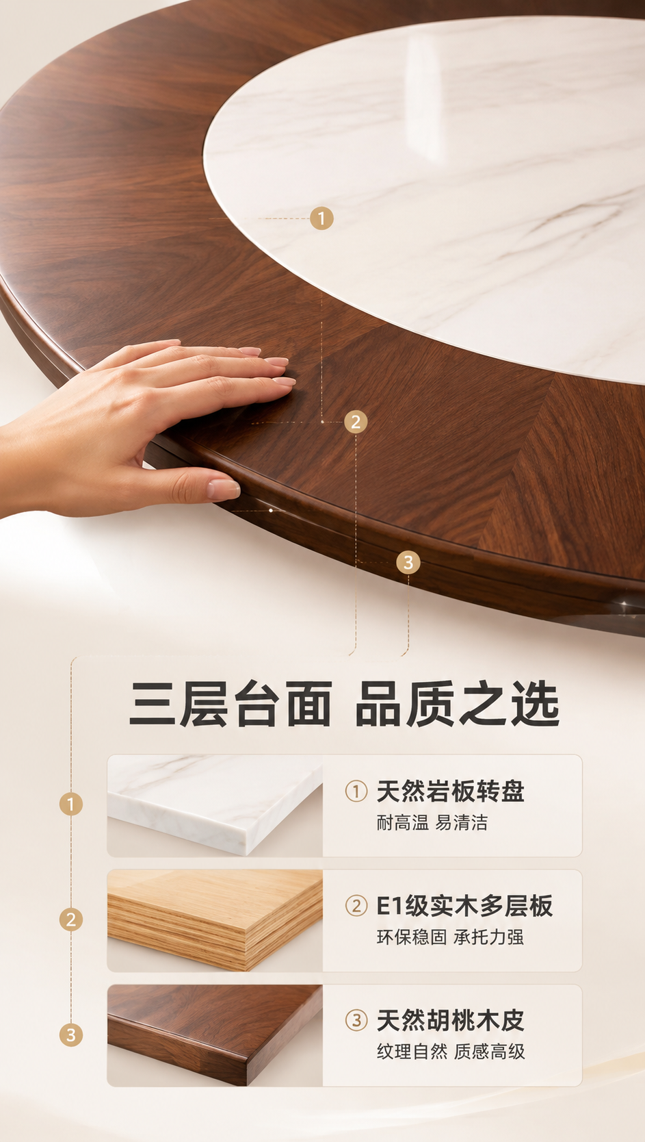 [商品] 使用【图1】DT-6627圆形餐桌桌面部分；保留白色… - 图片创意预览