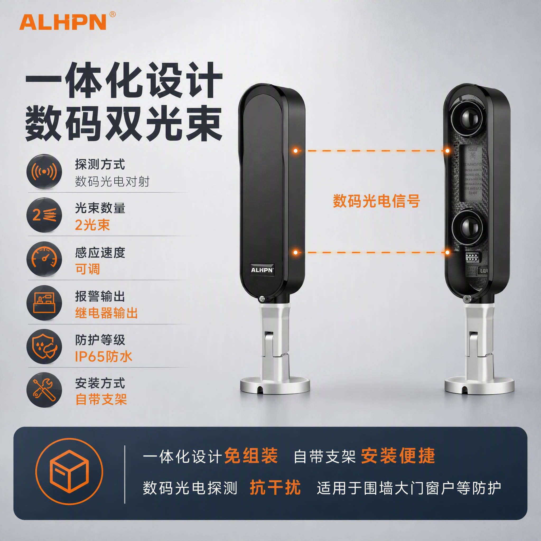 [主图-2] 核心亮点 一体化设计与数码双光束探测原理展示 [… - 图片创意预览