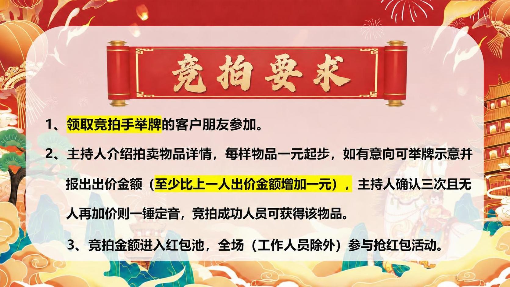 基于参考图进行修改，保持整体国潮喜庆风格、红色卷轴标题样式、背… - 图片创意预览