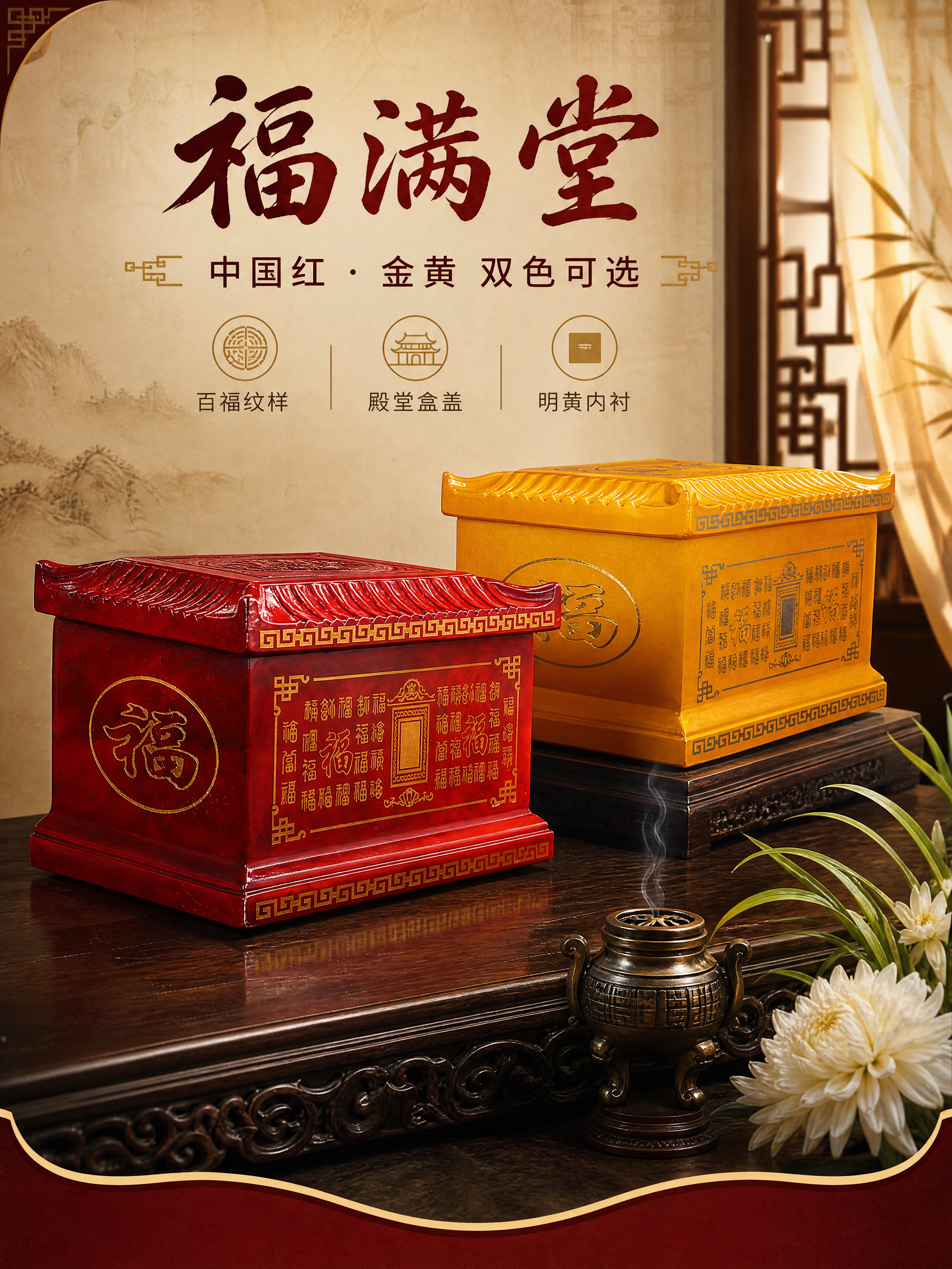 [商品] 使用【图1】中国红款45°斜侧图与【图2】金黄款45… - 图片创意预览