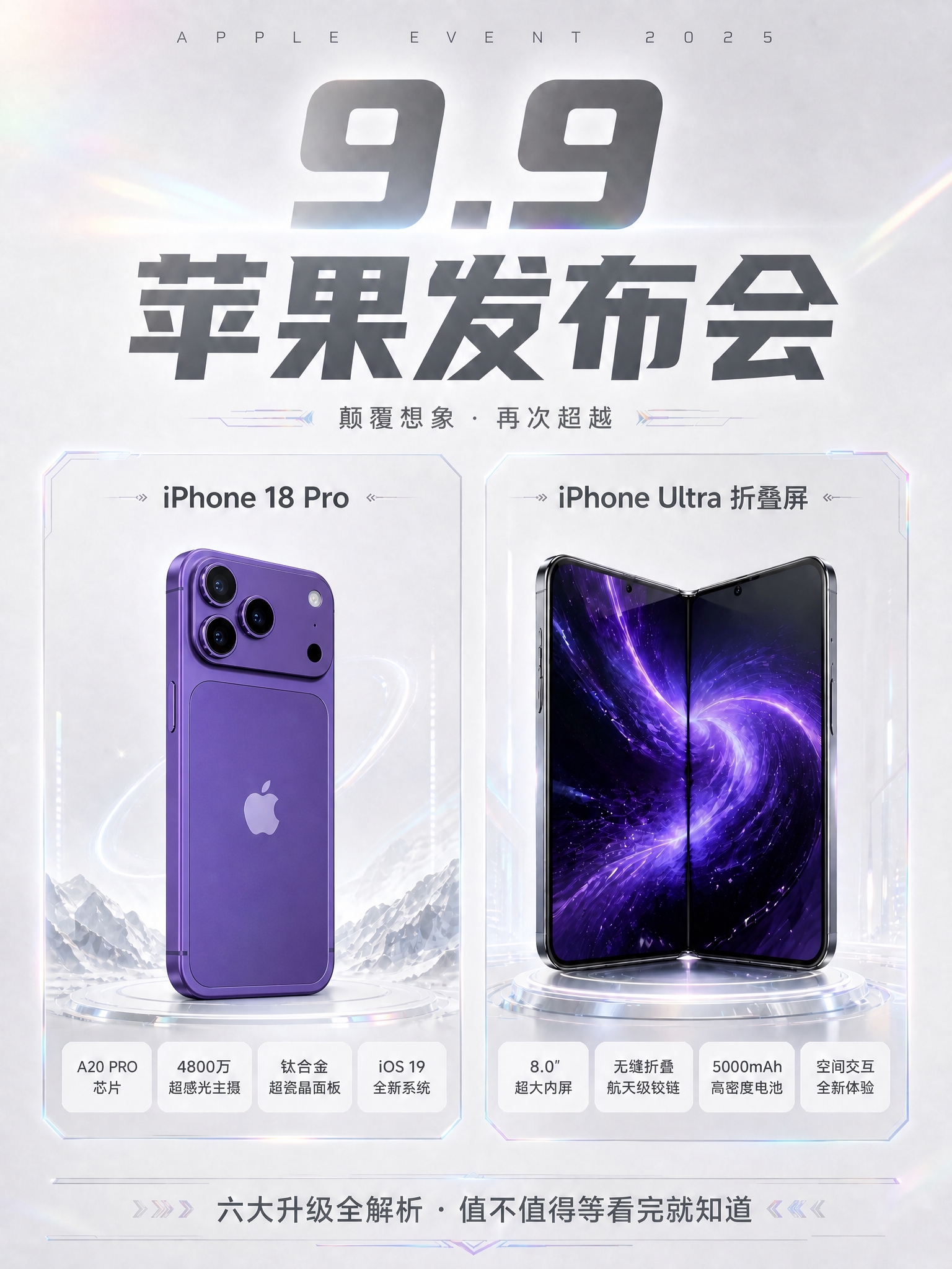 将海报左侧卡片中的 iPhone 18 Pro 黑色手机替换为… - 图片创意预览