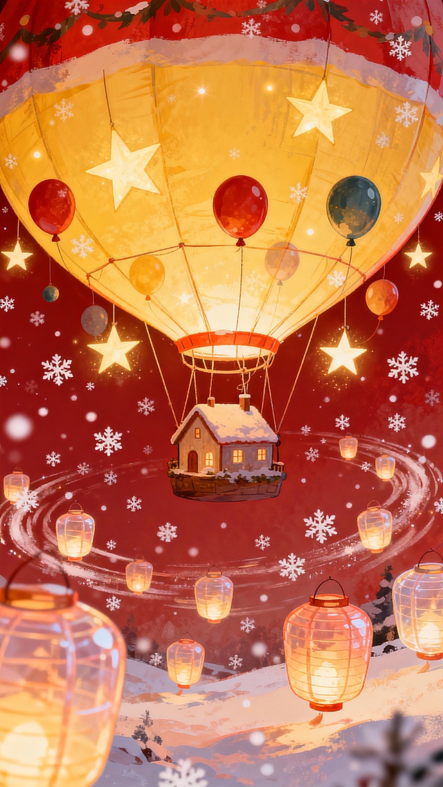 梦幻小人国 · 圣诞星空热气球