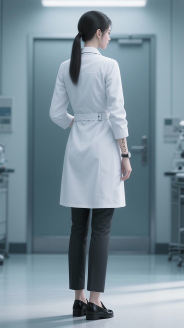 主角：冷感法医苏砚（女，28 岁）​

    核心标签：专业冷静、锐利果决、标志性动作（转解剖刀）、口头禅（“骨头从不说谎”）​

    正面视图描述词：竖屏全身，冷感女法医，168cm 身高，利预览效果