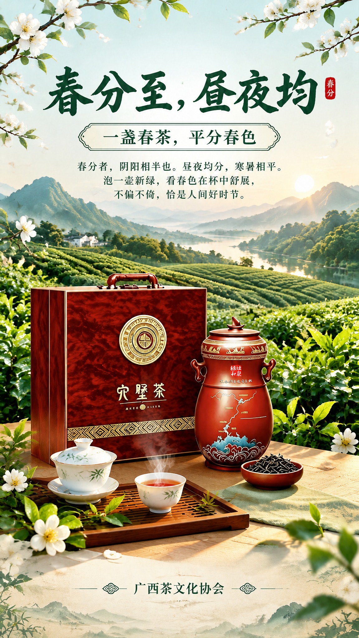 局部微调画面中两件茶具的尺寸：一、将盖碗尺寸再缩小约百分之五；… - 图片创意预览