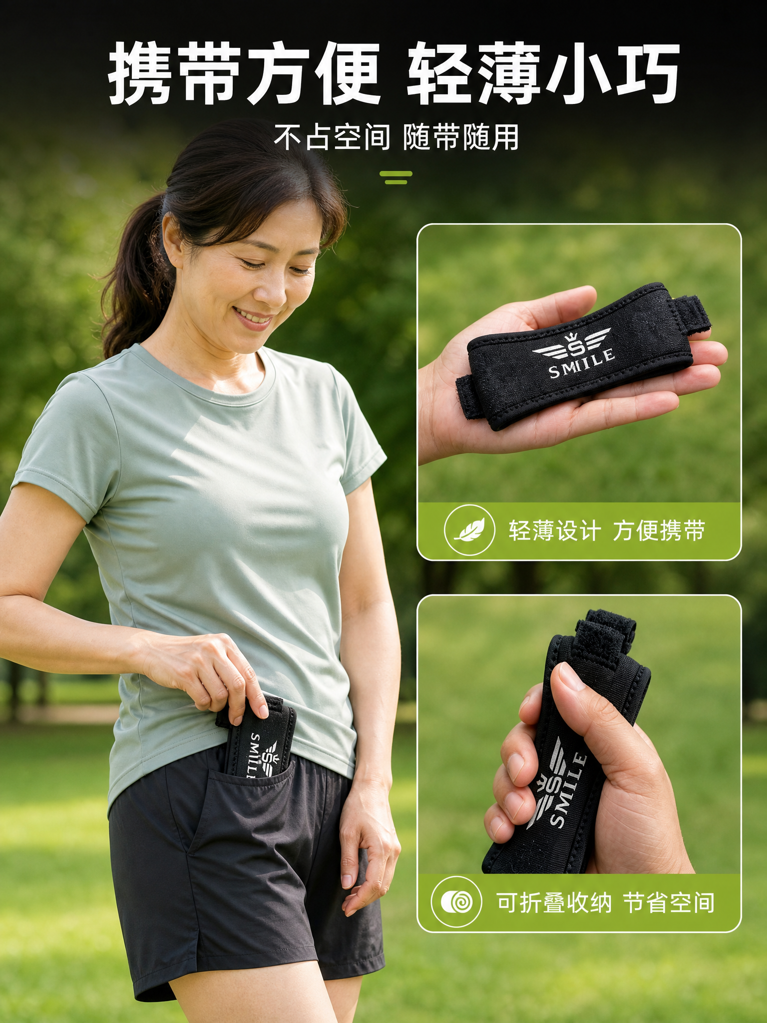 [商品] 使用【图80】SMILE黑色髌骨带产品图、【图82】… - 图片创意预览