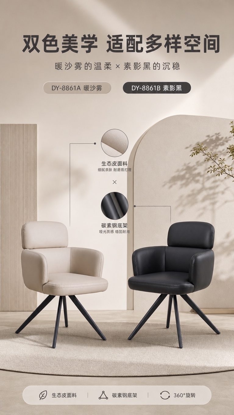 [商品] 使用【图1左】DY-8861A暖沙雾餐椅 + 【图1… - 图片创意预览
