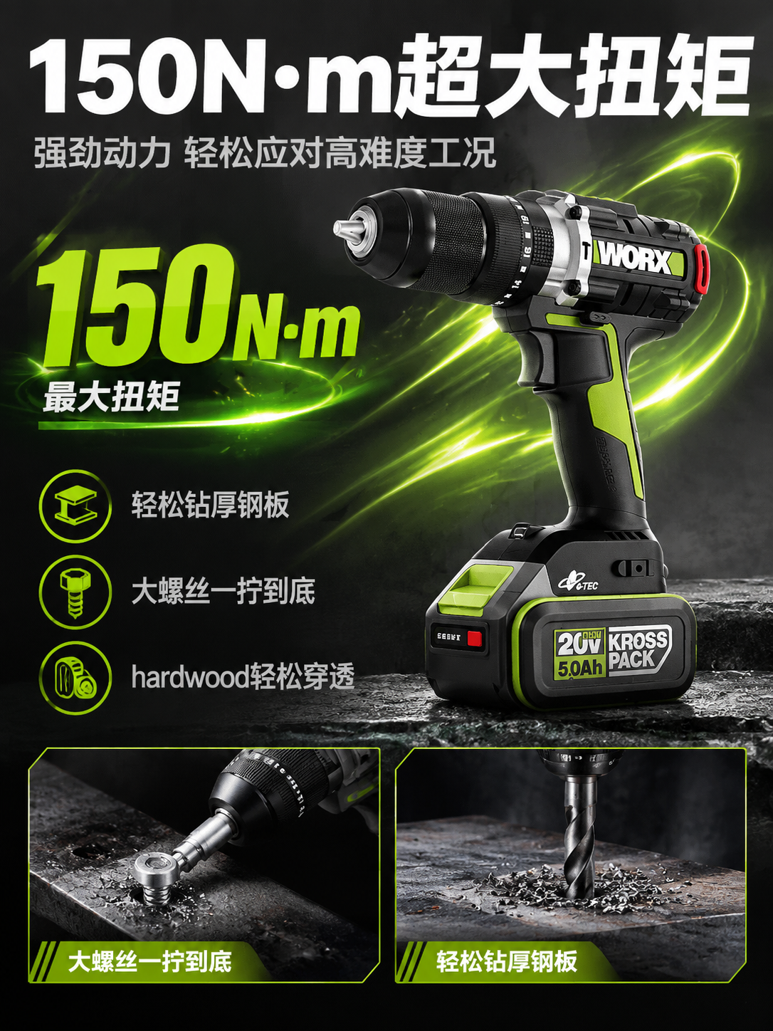 [商品] 使用【图1】威克士WU377.9 20V无刷冲击钻；… - 图片创意预览